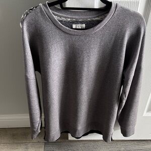 Lucky Brand Gray Crewneck Sweatshirt